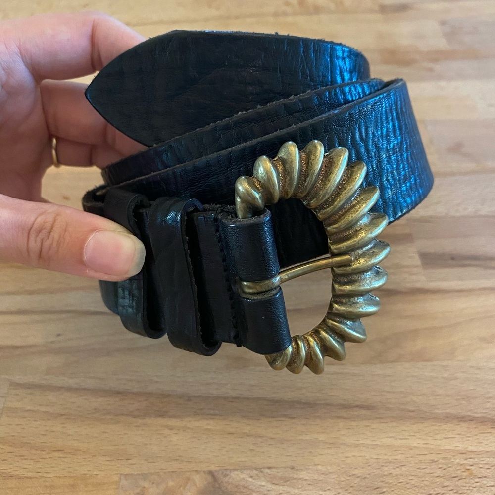 Black Leather Belt